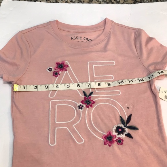 New With Tags Aeropostale Classic Short Sleeve Tee Pink Size XS - Picture 9 of 9